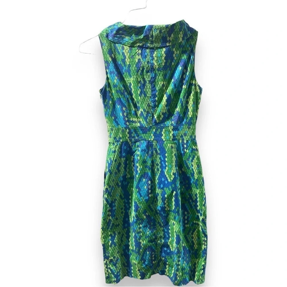 Lilly Pulitzer Snake Print Dress, Excellent Condition. Flattering Cowl Neck